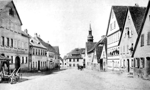 Die Gerberstraße um 1885